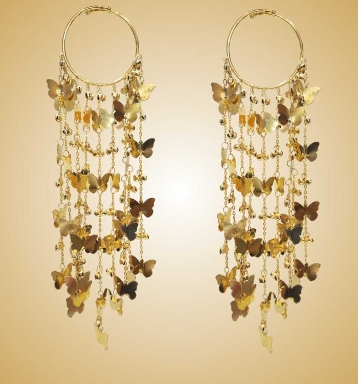 Butterfly Design Bridal Kalira with Hanging Charms