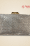 Silver Metallic Evening Clutch for Brides