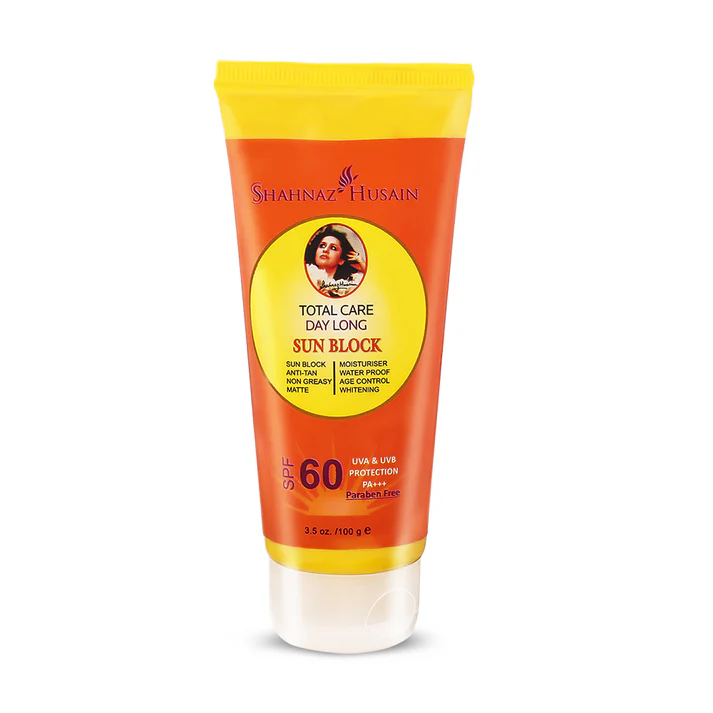 Shahnaz Husain Total Care Day Long Sun Block – SPF-60 – 100g