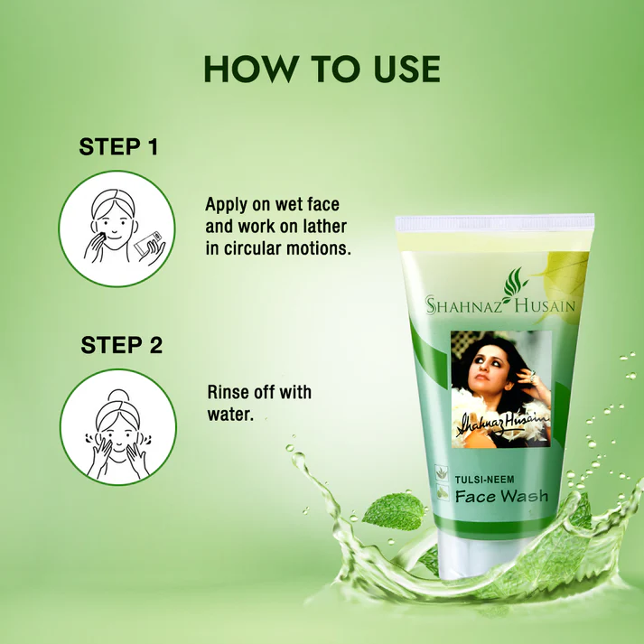 Shahnaz Husain Tulsi Neem Face Wash - Image 4