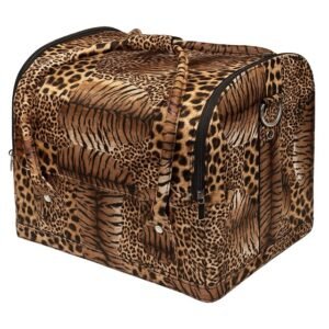 Leopard Print Vanity Box – Stylish & Spacious Organizer