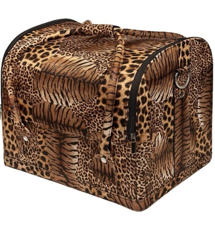 Leopard Print Vanity Box – Stylish & Spacious Organizer