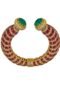 Heritage Ruby & Emerald Open Kada Bracelet