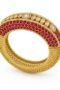 Antique Gold Ruby Stone Bracelet with Polki Diamonds