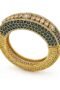 Antique Gold Emerald Stone Bracelet with Polki Diamonds