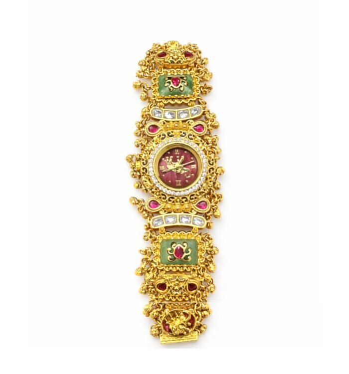 Heritage Jewellery Golden Watch – Ruby Dial