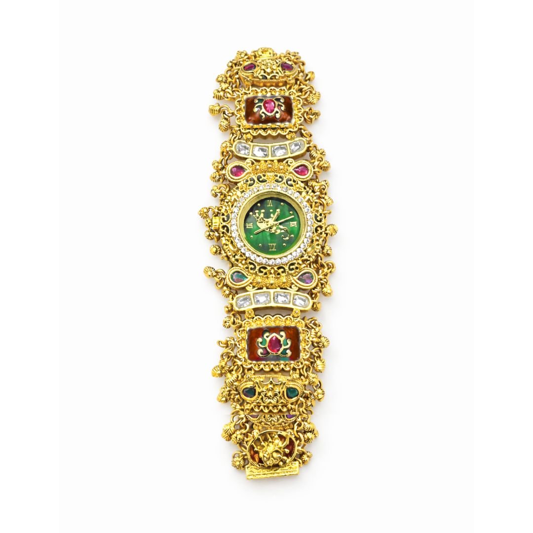Heritage Jewellery Golden  – Green Dial