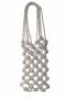 Luxury Rhinestone Beaded Mobile Bag - Silver