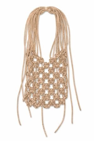 Rhinestone Tassel Mobile Bag – Rose Gold