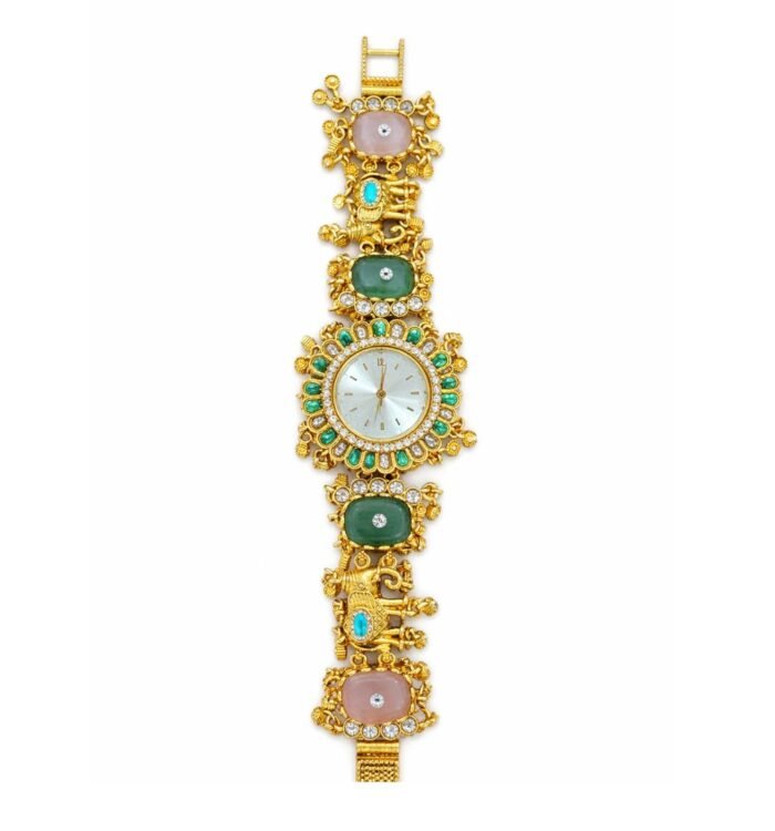 Heritage Jewelry Golden Watch – Pink & Mint