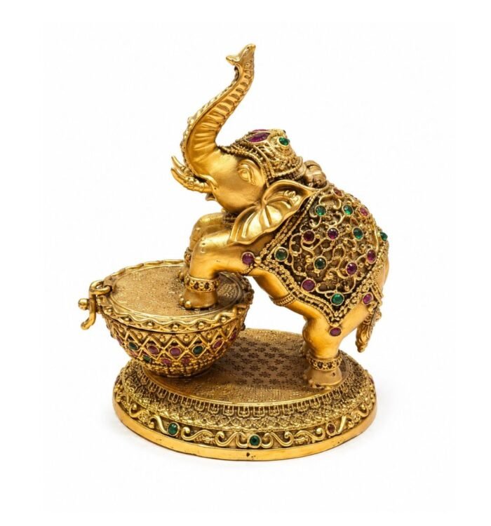 Heritage Elephant Sindoor Box
