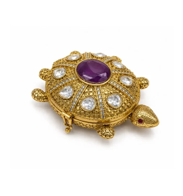 Fortune Tortoise Sindoor Box – Purple